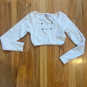 Adika going out long sleeve crop top